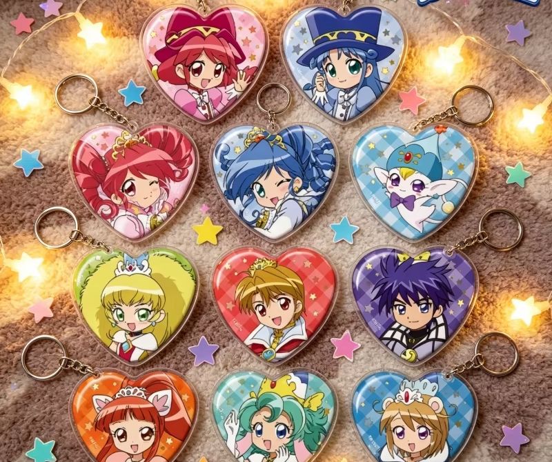 Decor Lighting Phone Number - Portachiavi Pendenti in Acrilico Anime delle