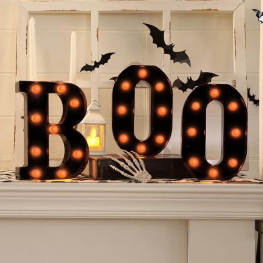 Light Up Letters Marquee - Decorazioni di Halloween - Insegna Luminosa