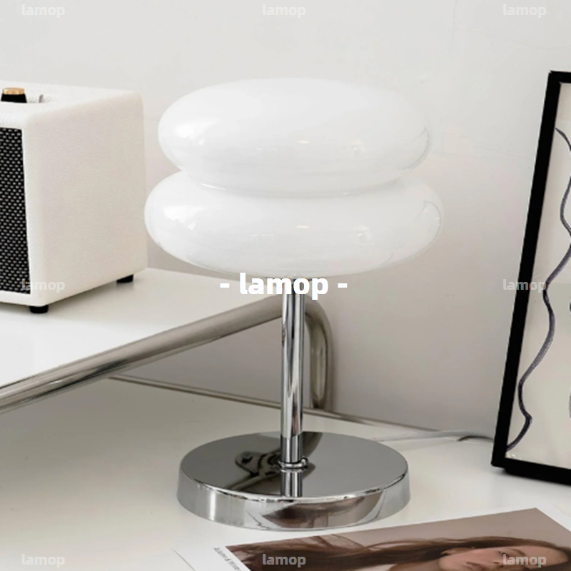 Lighting Decor For Room - Lampada da Tavolo Bauhaus Cream-Globe, Stile