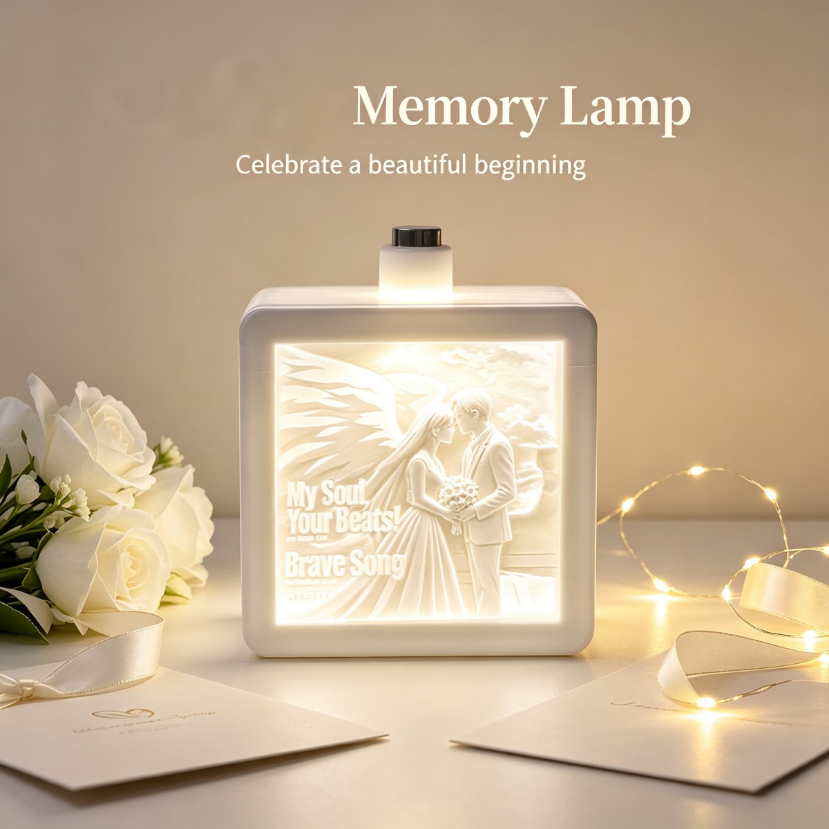 Lighting Decor Wedding - Lampada da Notte LED Personalizzata con