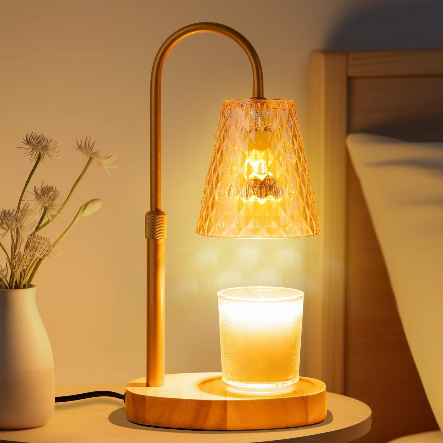Vintage Lighting Decor - Lampada Scaldacera Senza Fiamma con Paralume