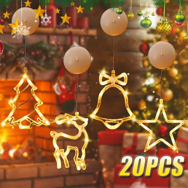 Lighting Tree Decor - 1-20PCS LED Luci a ventosa natalizie