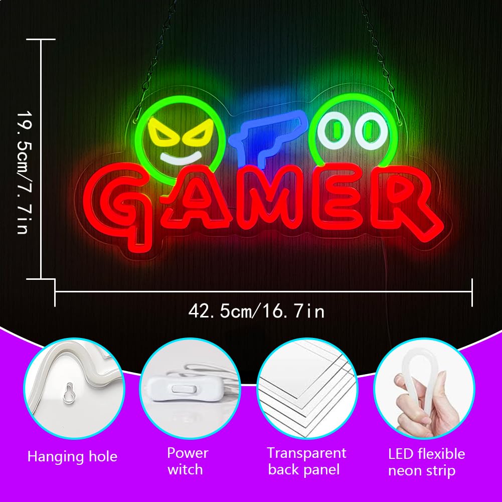 Insegna al Neon LED per Gamer, - Lighting Decor Wedding recensione e prezzo