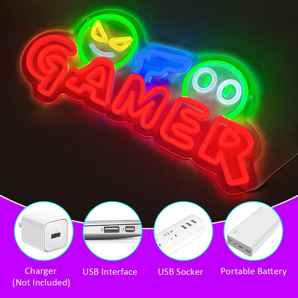 Insegna al Neon LED per Gamer, - Lighting Decor Wedding recensione e prezzo