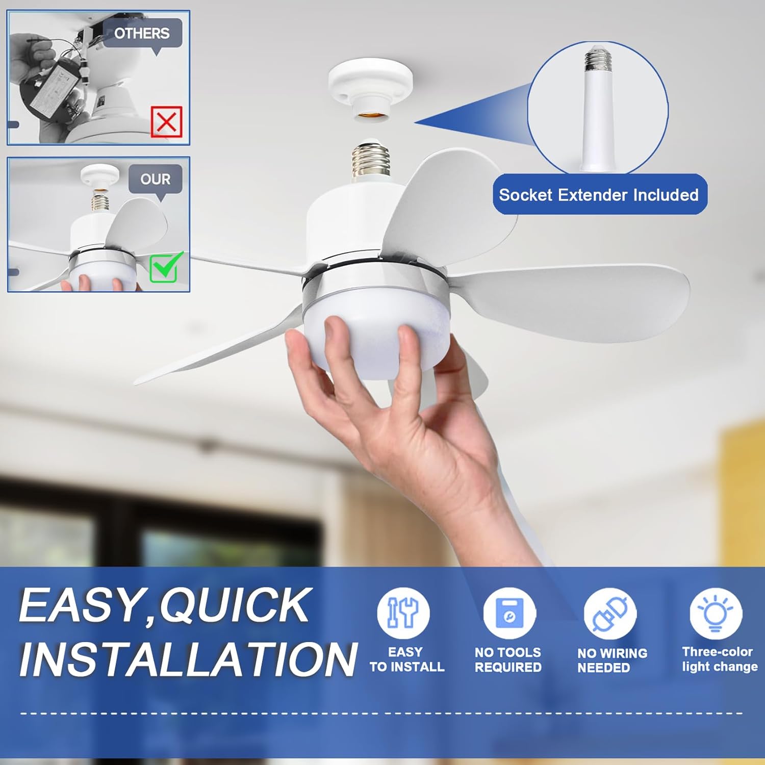 Ventilatore da soffitto con lu - Lighting Decor For Room recensione e prezzo