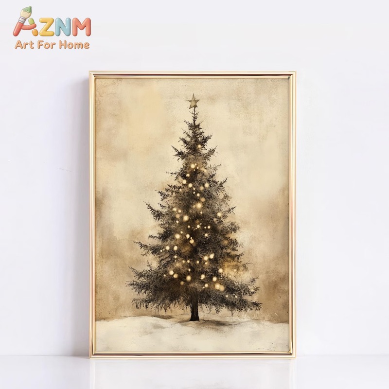Poster su Tela con Motivo di A - Lighting Tree Decor recensione e prezzo