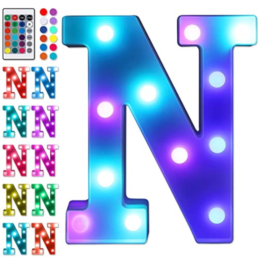 Luci a LED per lettere con tel - Light Up Letters Marquee recensione e prezzo
