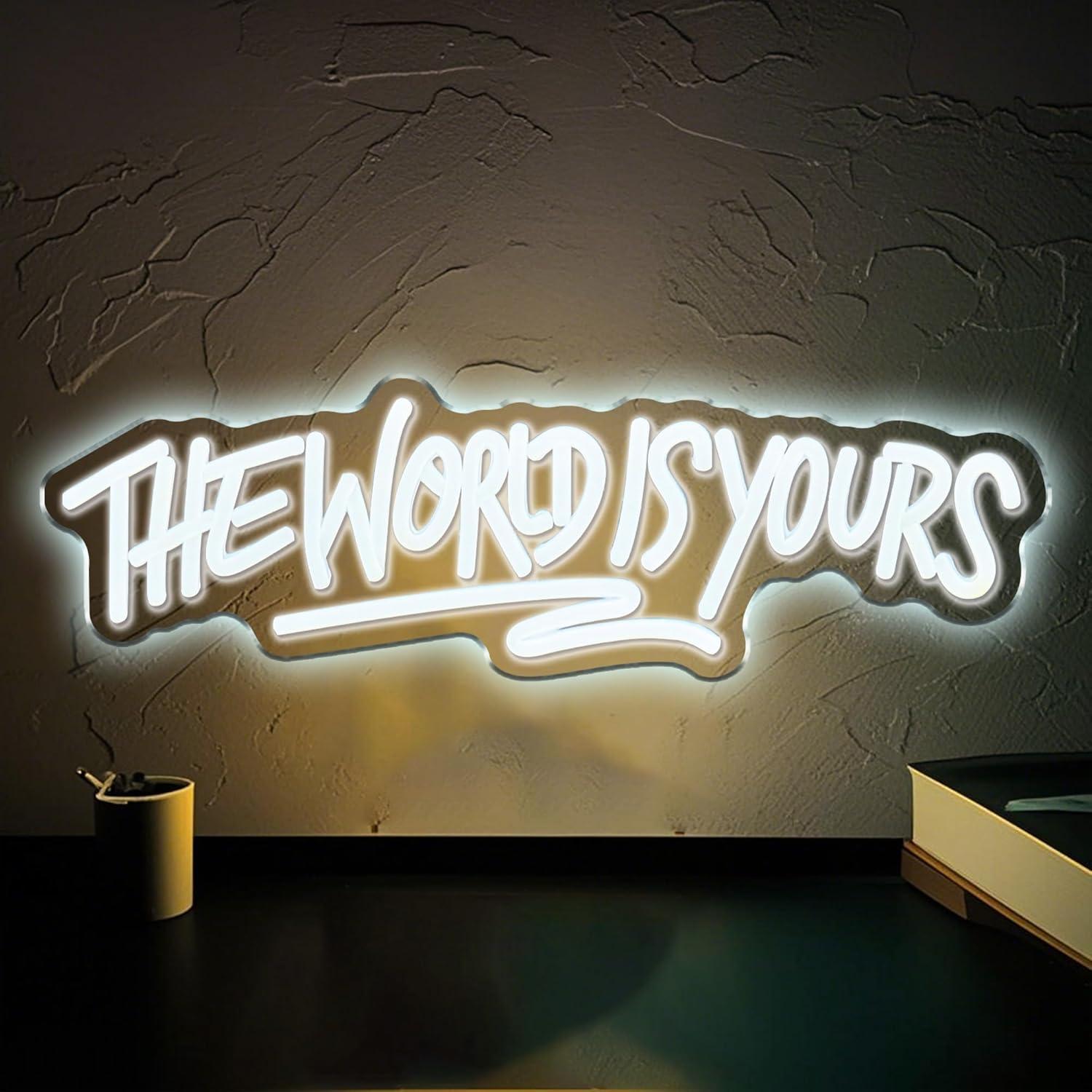 Insegna al neon The World is Y - Lighting Decor Wedding recensione e prezzo